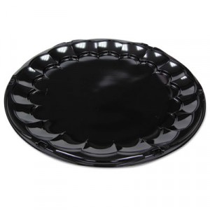 Tray Caterware Round 18" Black 50/CS