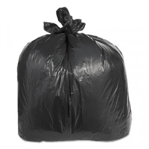 Low-Density Can Liners, 60gal, 38w x 58h, Black