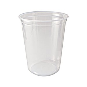 Microwavable Deli Containers, 23oz, Clear