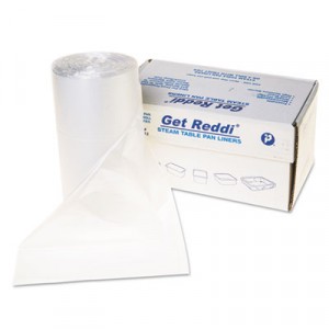 Steam Pan Liner, 1/6-Size Pan, 15x12, Clear