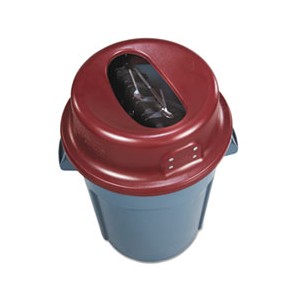 KatchAll Flatware Retriever, Burgundy, Round, 24.625Dia x 8.125H, 44 Gal Cap.