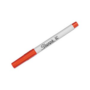 Marker Sharpie Permanent Ultra Fine Point Red 12/BX