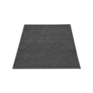 Floor Mat Rectangular 24x36 EcoGuard Charcoal Diamond