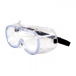 552 Softsides Goggle, NV, Clr Lens, Clear Bl Frm, Elastic Strap, AS