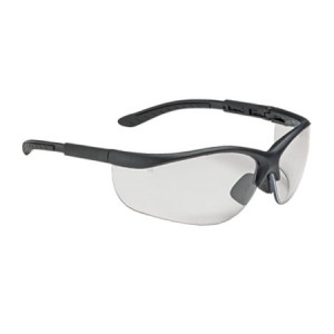 Safety Glasses Semi-Rimless Clear LensHC Black Frames 144/CS