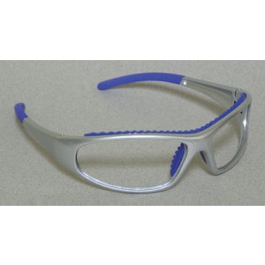 Safety Glasses Clear HC Antifog Silver Frames w/BluePads 72/CS