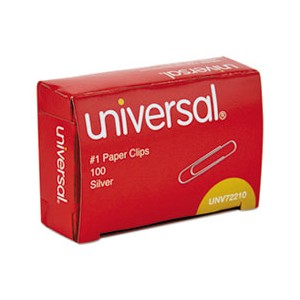 Paper Clip No. 1 Silver 100/bx 10/PKG