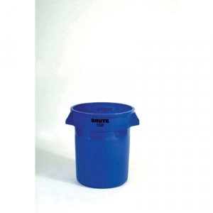 Can Plastic Brute 20 Gallon Blue dia19.5x22.875h