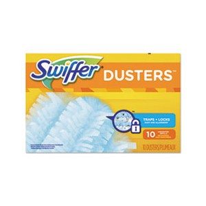 Duster Swiffer Dust Lock Fiber Unscented Light Blue Refill 10/BX