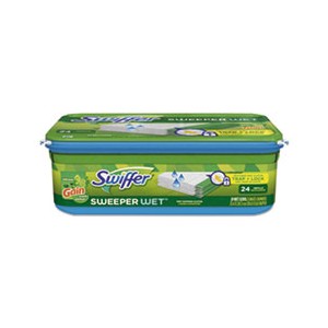 Mop Refill 8x10 Pre-Wet White "Swiffer" Gain Scent 24/PKG 6/CS