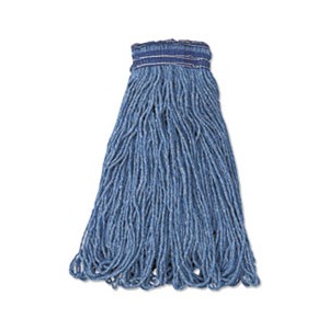 Mop Head Loop End Blue Cotton/Synthetic Large 24oz 12/CS