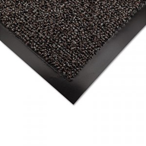 Cross-Over Indoor/Outdoor Wiper/Scraper Mat, Olefin/Poly, 48x72, Brown