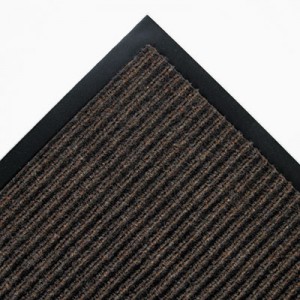 Needle Rib Wipe & Scrape Mat, Polypropylene, 36x60, Brown