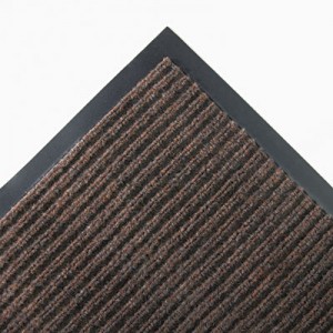 Needle Rib Wipe & Scrape Mat, Polypropylene, 48x72, Brown