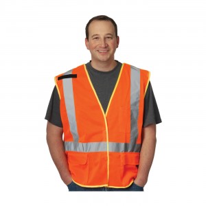 Class 2, Z96 Mesh Breakaway Vest, X Back H&L Closure 2in. Tape, OR Size 2X-Large