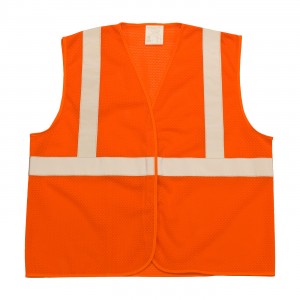 Class 2 Mesh Vest, No Pockets, H&L Closure, 2in. Tape, OR