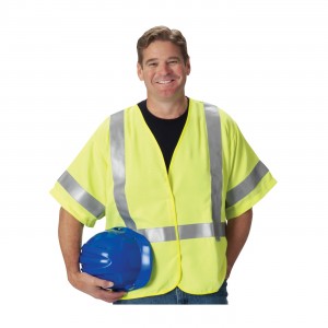 AR/FR Class 3 Solid Vest, 5.5 Cal, FR Tape, H&L Closure, LY Size 2X-Large