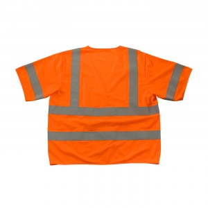  CLASS 3, FR TREATED SOLID VEST, HOOK AND LOOP CLOSURE, ORANGE  