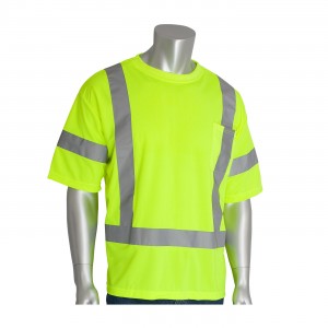Class 3 Short Sleeve T-shirt, Crew Neck, Chest Pocket, LY