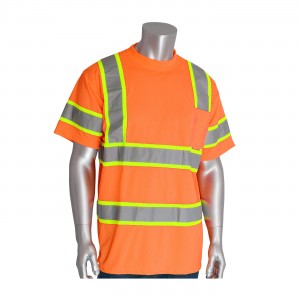 Class 3 Short Sleeve T-shirt, Chest Pocket, Two Tone, OR