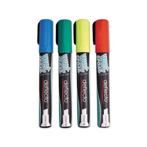 Liquid Chalk Marker Chisel Assorted 4/PKG