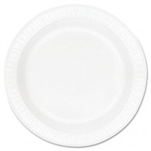 Concorde Foam Plate, 10 1/4" Diameter, White