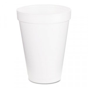 Drink Foam Cups, 12 oz, White