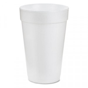 Drink Foam Cups, 16 oz, White