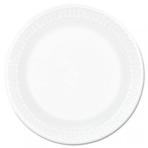 Concorde Foam Plate, 6" Diameter, White