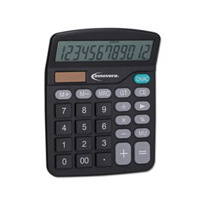Calculator Portable Desktop 12-Digit LCD