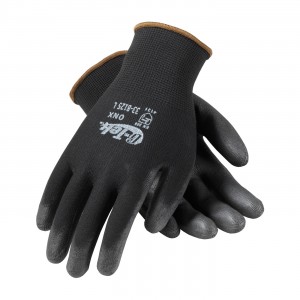 Glove Nylon Shell Urethane Coated Black G-Tek Large 25DZPR/CS