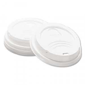 Drink-Thru Lid, Fits 8 oz. Hot Drink Cups, White