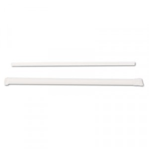 Jumbo Straws, 7 3/4", Plastic, Translucent