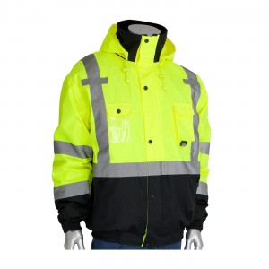 Class 3 Rip Stop Black Trim Bomber Fleece Liner, Zipper, 2in. Tape, LY Size 2X-Large