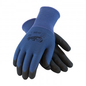 Glove Micro Foam Black Nitrile Coated Large 12DZPR/CS