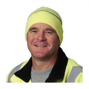 Hi Vis Winter Beannie Cap, Reflective Stripe, LY