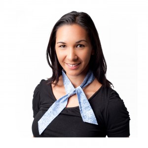 Cooling Bandana, Absorbent Cooling Crystals, Poly/Cotton, Cowboy Blue