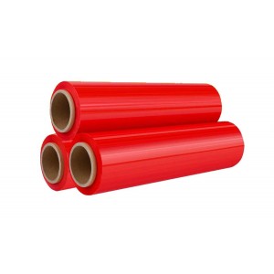 Stretch Film 20x5000' 80 Gauge Machine Grade Blown Red 50/PLT