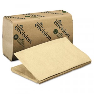 1-Fold Paper Towel, 10-1/4x9-1/4, Brown