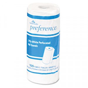 Perforated Paper Towel, 8-7/8x11, White