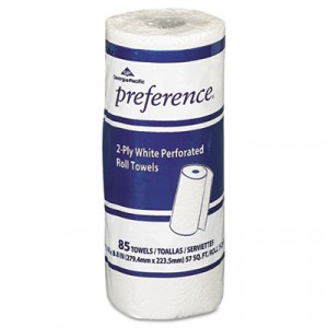 Perforated Paper Towel Roll, 8-7/8x11, White