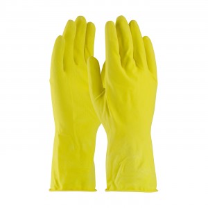 Assurance Unsupport Latex, Ylw., 14 Mil, 12 Inch, Flocked, Honeycomb Size Small