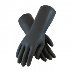 Glove Neoprene 12" 28Mil Black Flock Lined Medium 12DZPR/CS