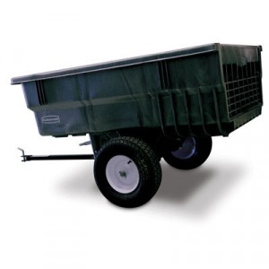 Structural Foam Trailer, 15 cu ft, 1500lb Cap, 39 1/2w x 76d x 33 1/4h, Gray