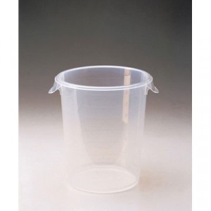 Round Storage Containers, 8qt, 10dia x 10 5/8h, Clear