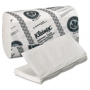 KLEENEX SCOTTFOLD Paper Towels, 8 1/10x12 2/5, White