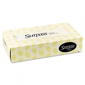 SURPASS Facial Tissue, 2-Ply, Flat Box