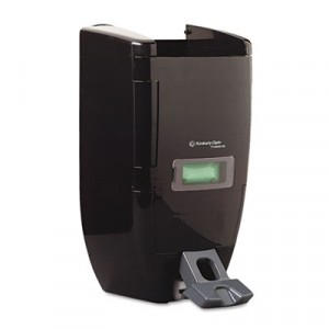 IN-SIGHT SANITUFF Push Dispenser, 3 1/2L/8L, 10 3/4w x 7d x 17 3/4h, Black