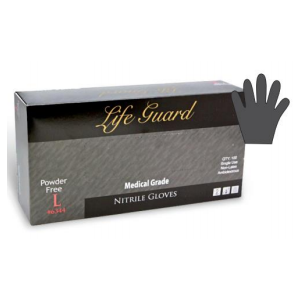 Black Nitrile Exam Gloves 9.5" 5Mil Powder-free FDA Medical 100/BX 10/CS