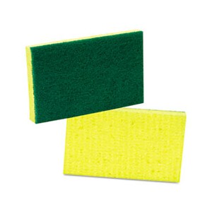Sponge Medium-Duty Scrubbing 3M Brand #74 3.5x6.25 Yellow/Green 10/PK